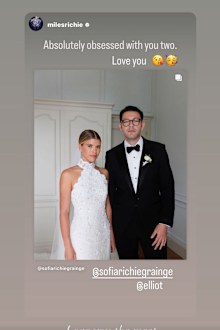 Sophia and Miles Richie shut down feud rumours with sweet Instagram exchange.