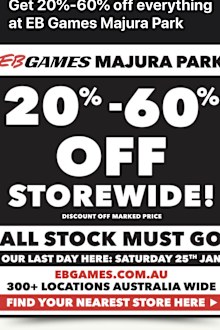 One of the notices EB Games reportedly sent out to members today.