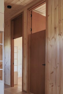 Sustainable features in the home include 'convection doors' with a panel on top which can be opened to allow a free flow of air.
