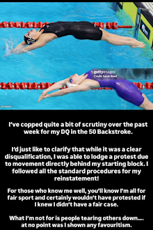 Kaylee McKeown's statement.
