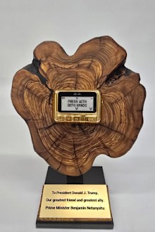 Israeli Prime Minister Benjamin Netanyahu gifted President Donald Trump a golden pager, a reference to a deadly Israeli operation against Hezbollah that killed 37 people and injured thousands.