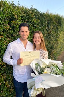 For Sydney couple Britt Nabarro and Josh Bloom, dancing was a key motivator in pushing back their wedding date.