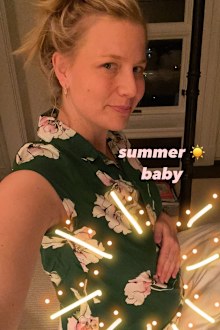 Tricia Davis, pregnancy announcement, Instagram story