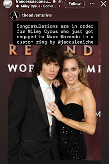 Francesca Consulting confirmed jewellery designer Jacquie Aiche made the engagement ring