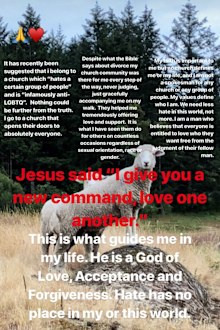 Chris Pratt defends his church on Instagram.