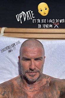 David Beckham reveals a bad hair cut