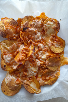Baked bean nachos
