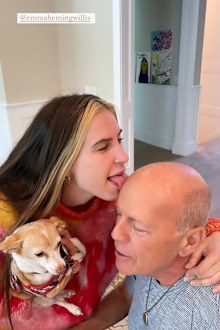 Scout Willis and Bruce Willis