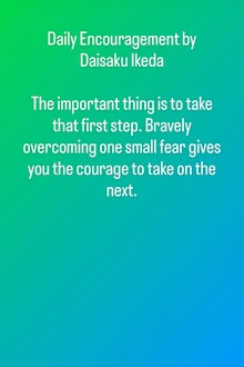 Orlando Bloom shares quote by Japanese author Daisaku Ikeda
