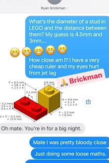 LEGO Masters Hamish Blake daughter Rudy birthday cake Brickman 