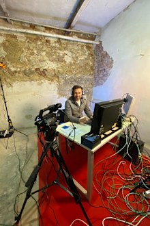 Ukraine's Eurovision host commentates on annual song contest from underground bunker