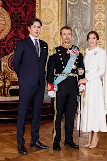 King Frederik and Queen Mary of Denmark, Crown Prince Christian official portrait
