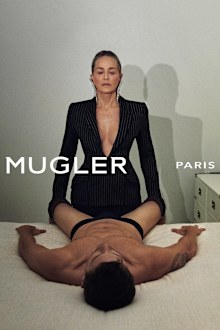 Sharon Stone for the Mugler re/edit capsule