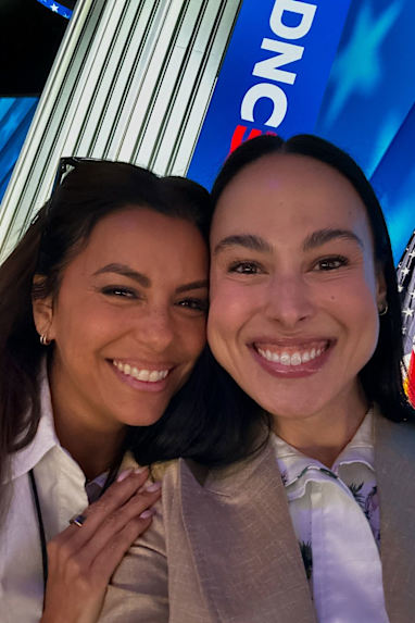 Meena Harris and Eva Longoria