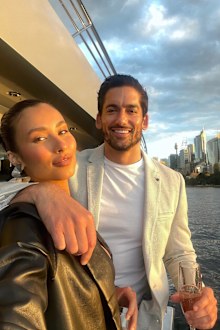 Married At First Sight stars and couple Evelyn Ellis and Duncan James in Sydney