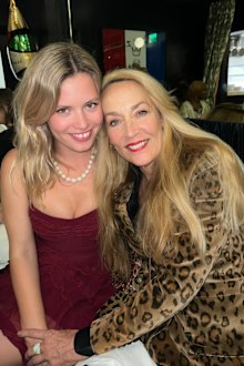 Georgia May Jagger and Jerry Hall