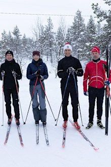 Queen Mary and King Frederik of Denmark in Finnish Lapland with Finland's President Alexander Stubb and his wife Suzanne ahead of their state visit on Monday March 3, 2025.