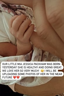 The Block Luke Packham baby