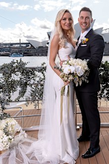 MAFS 2023 married at first sight: Melinda and Layton wedding dress
