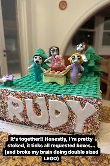 LEGO Masters Hamish Blake daughter Rudy birthday cake 