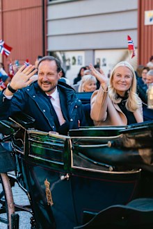 Crown Prince Haakon and Crown Princess Mette-Marit visit the municipalities of Ål and Hol in Norway on September 24, 2025.