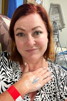Shelly Horton after her colonoscopy.