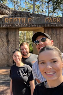 MAFS 2022 Olivia Frazer and Jackson Lonie Australian Reptile Park.