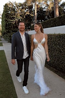 Ashley Busch posted this photo in January to mark the couple's fifth wedding anniversary.