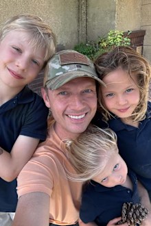 Nick Carter and his kids Saoirse, Pearl and Odin