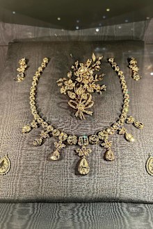 The Brilliant Danish Crown Jewels on display.