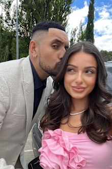 Nick Kyrgios and Costeen Hatzi 