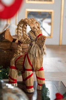 The 2024 Christmas decorations  inside Frederik VIII's Palace at Amalienborg, the home of King Frederik and Queen Mary of Denmark.