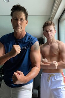 Rob Lowe and son John