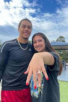 Jarome Luai and Bailey Paris Toleafoa