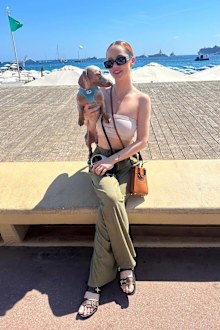 MAFS Jessika Power with dog Sushi