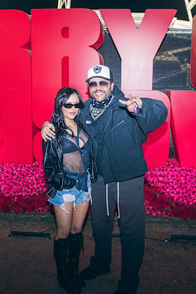 Jenna Ortega and The Weeknd 