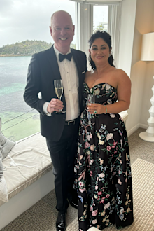 Tom Gleeson and Ellie Parker