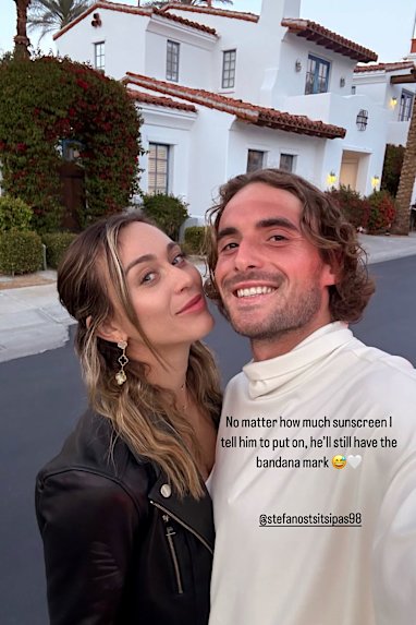 Stefanos Tsitsipas and Paula Badosa