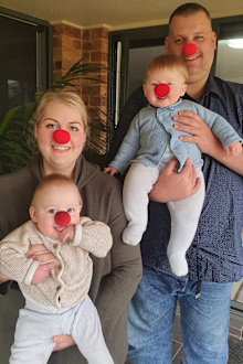 Catherine and Julian with Theodore and Oscar