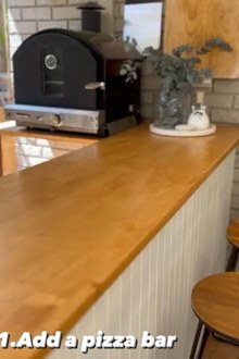Backyard pizza bar DIY