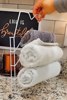 Dish rack TikTok storage hack