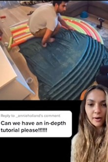 TikTok bedhead pool noodles DIY