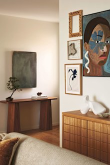Living room and hallway from Curated Style by Kerrie-Ann Jones