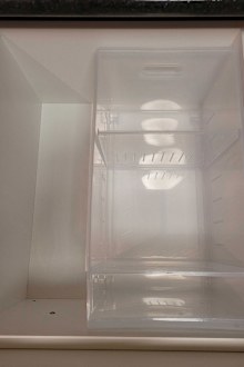 Drawer with Kmart's wide and high roller storage compartment container inside