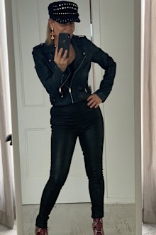 Shaynna Blaze reveals her iconic fashion sense even while at home.