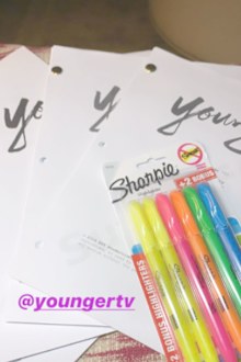 Sutton Foster shares image of scripts for Younger Season 7 on instagram