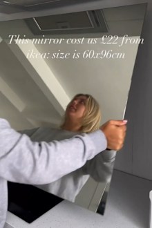 DIY hacks mirror splashback
