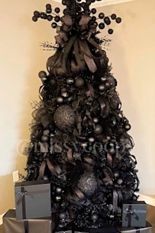 Black Christmas tree viral trend