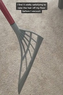 Cleaning hack TikTok vacuum