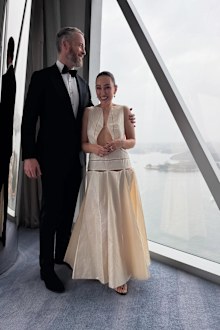 Hamish Blake and wife Zoe Foster Blake ahead of the 2025 Logie Awards